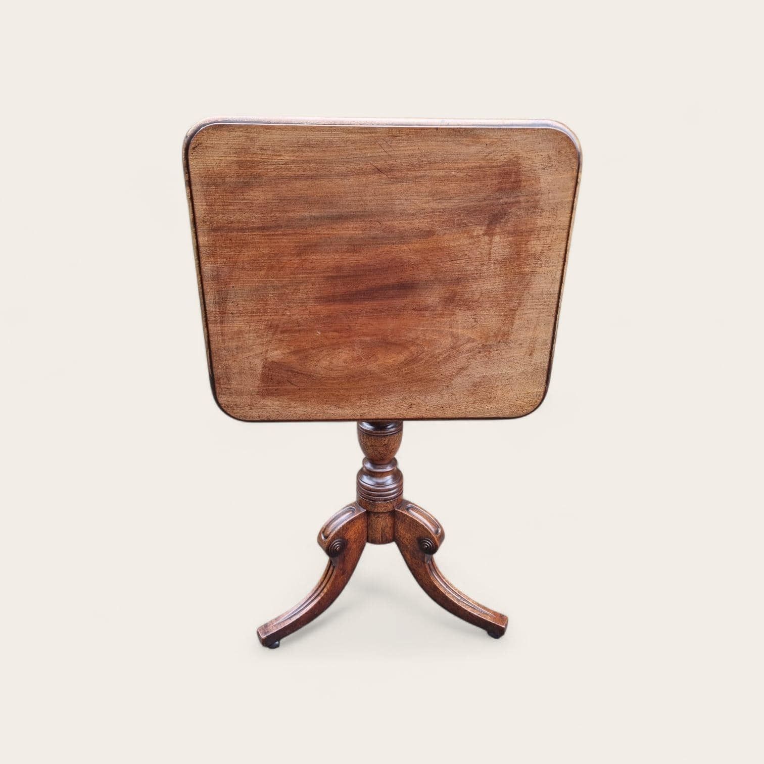 Antique Edwardian Mahogany Tilt Top Occasional Table / Tripod Base / C.1910 photo Furniture