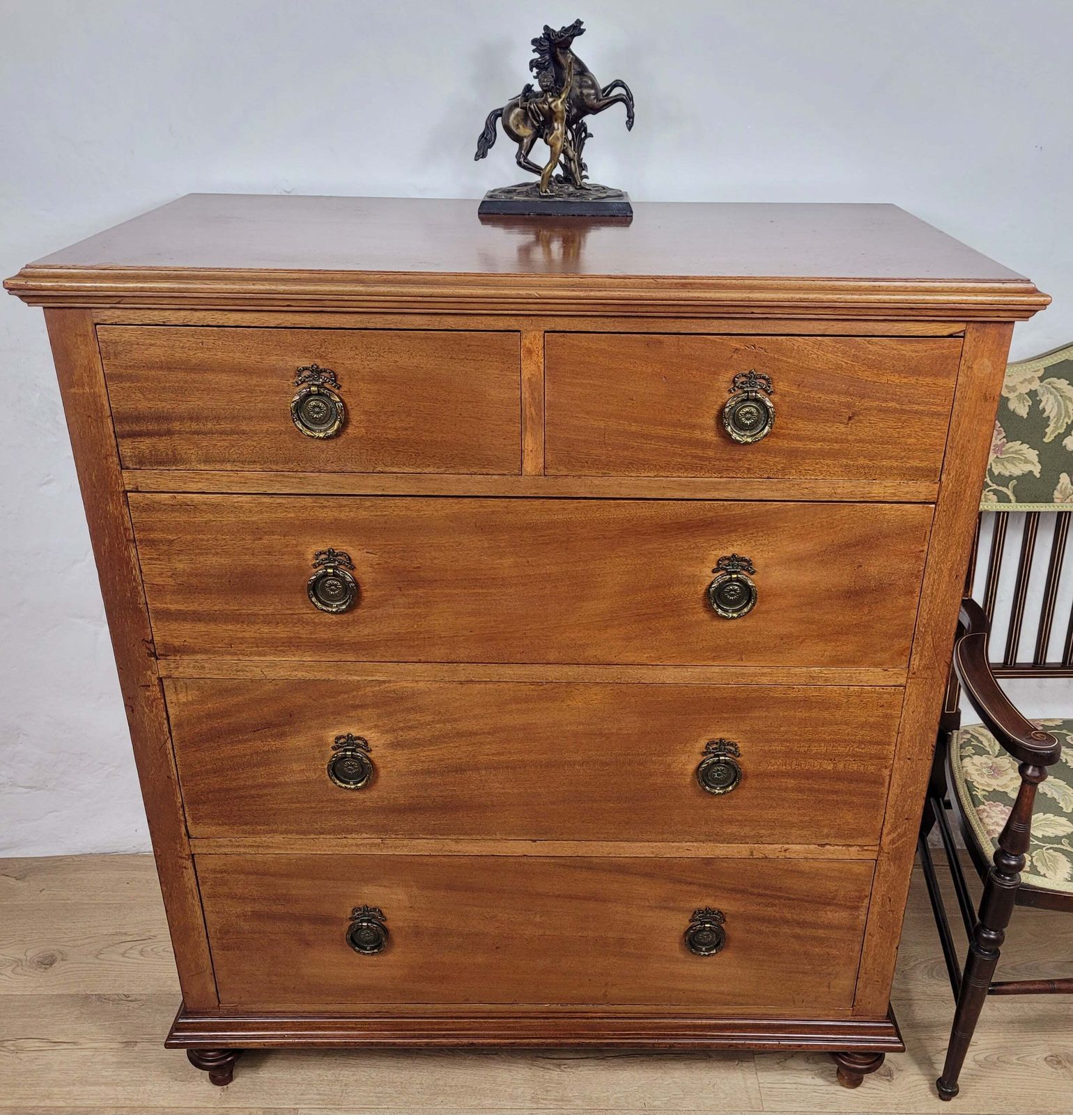 Edwardian Chest Of Drawers 2 Over 3 1910s