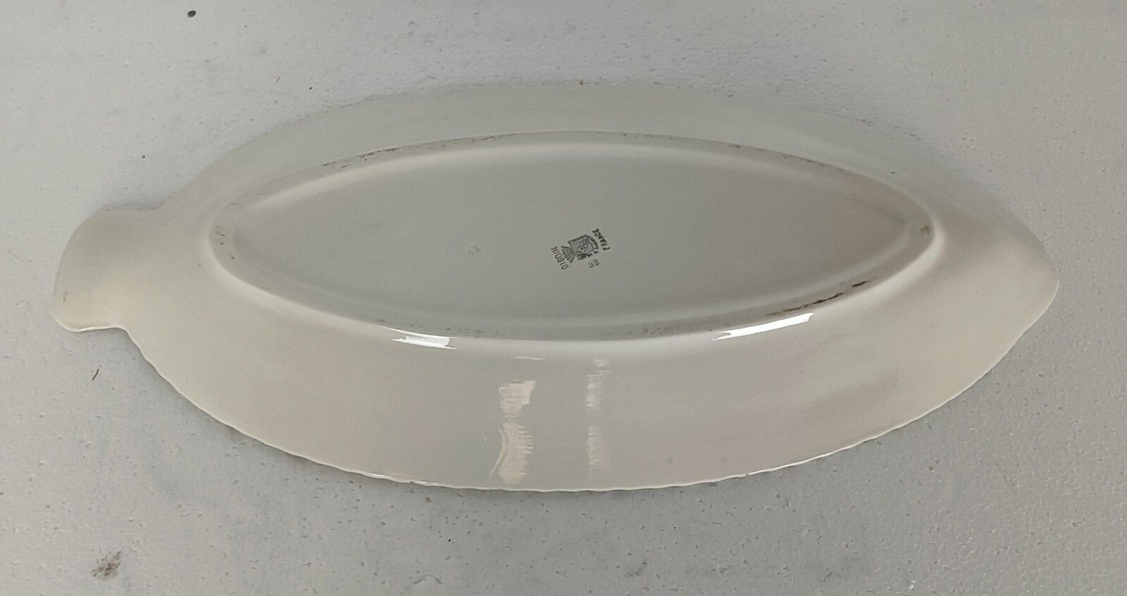 French Antique  Sarreguemines Digoin Fish Design Shape Large Serving Plate Seafo photo Home Decor