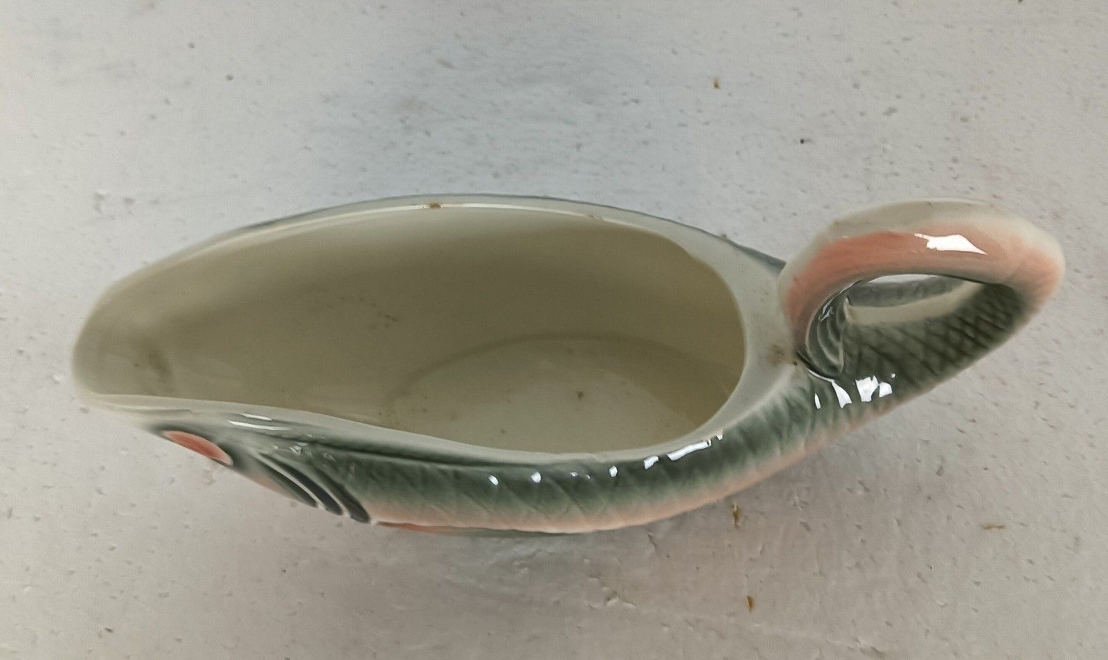 Fish Gravy Boat Sauceboat  Antique Art Nouveau Digoin Sarreguemines France Marke photo buy