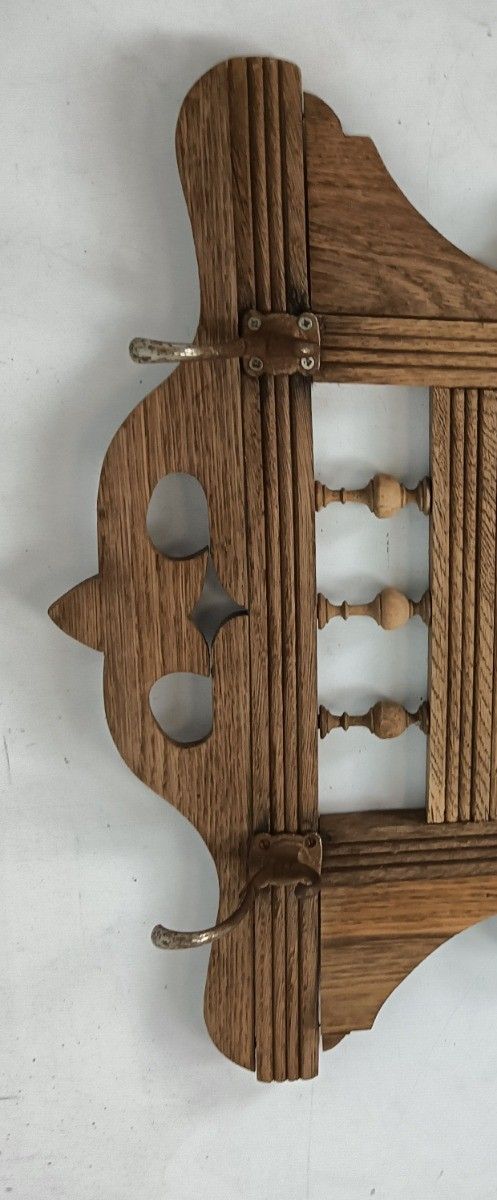Antique Comb Wall Hanging Cabinet Mirror Hallway Shaving Cabinet Hooks photo furniture