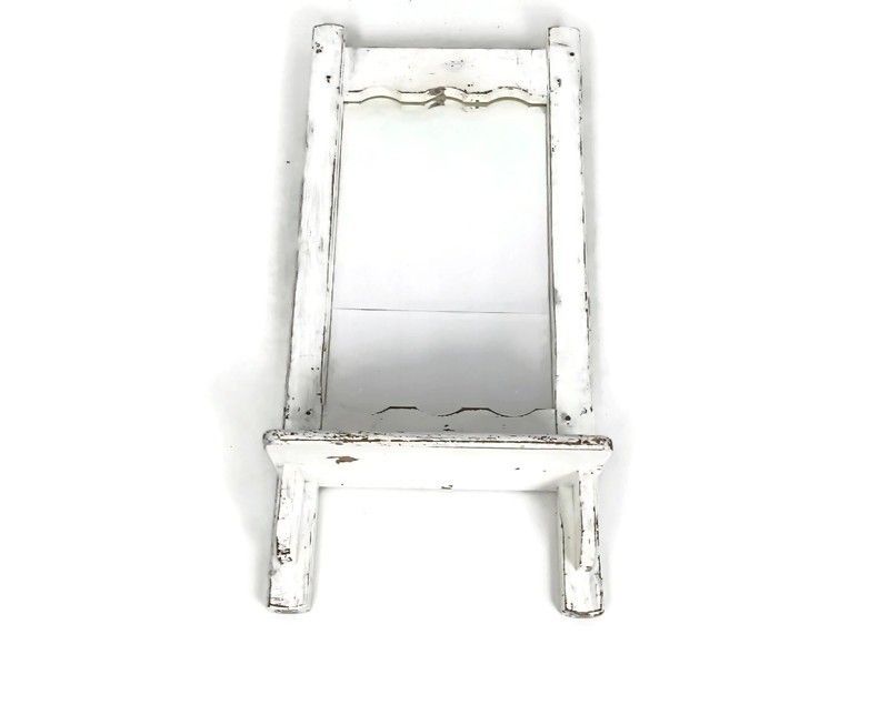 Antique Wall Hanging Cabinet Medicine Comb Shaving Shelve With Mirror Hallway Ba