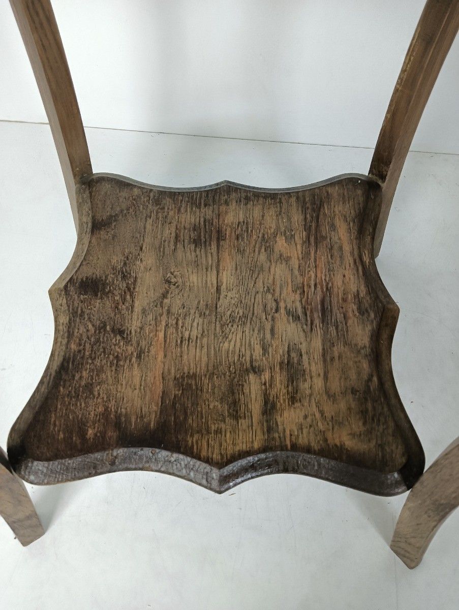 Antique Art Nouveau Plant Stand Pedestal Two Tier Side Bonsai Side Table Barn Fa photo Home Decor