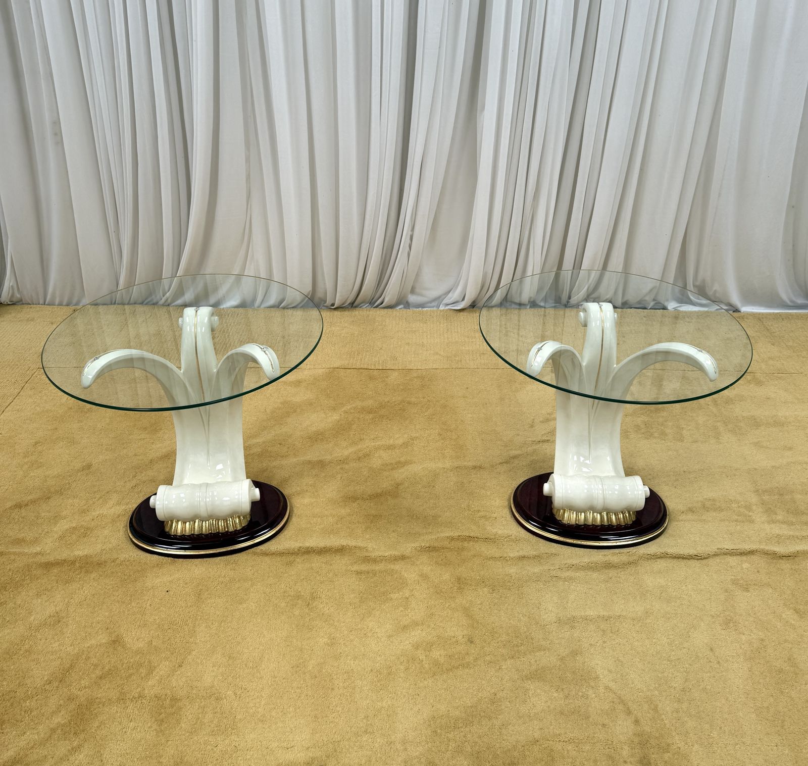 Pair Of Vintage 1970s Italian Side Tables By Fratelli Turri photo furniture