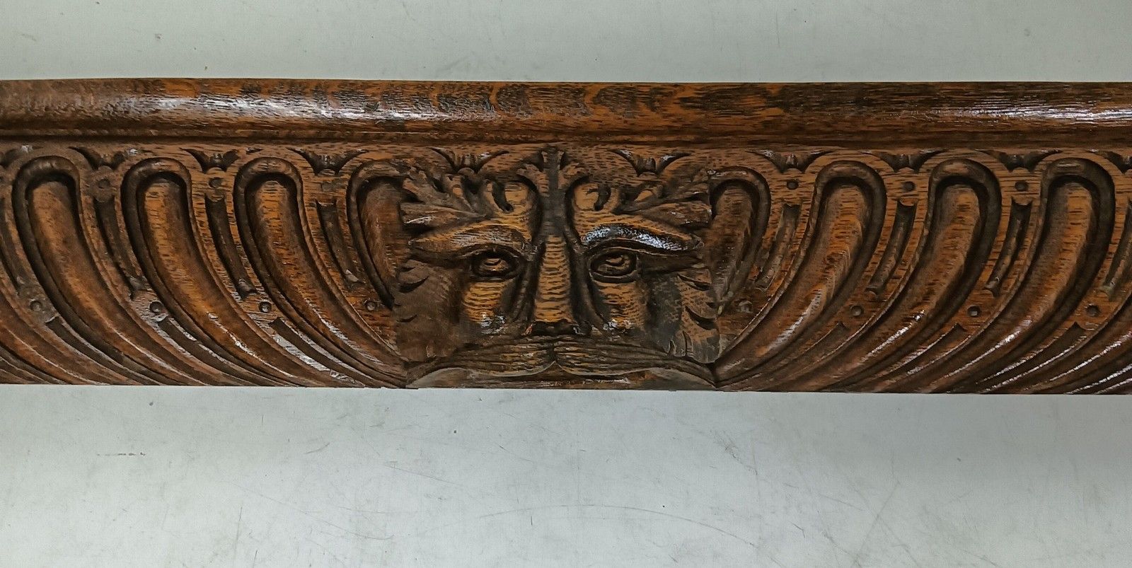 Hand Carvedwood  Pediment Ornate Architectural Reclaimed Salvaged Panel Figurine photo buy