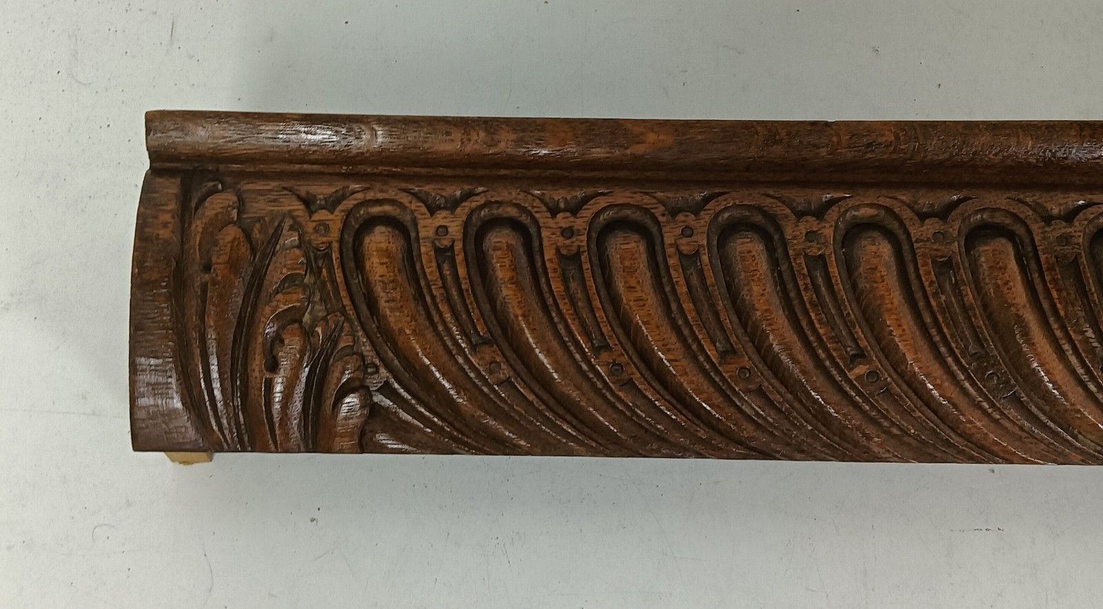 Hand Carvedwood  Pediment Ornate Architectural Reclaimed Salvaged Panel Figurine photo vintage