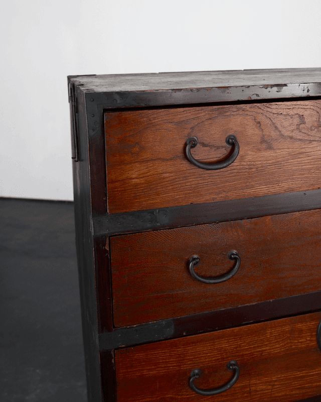 A Large Early 19th C. Late Edo Period Tansu Cabinet/Chest Of Drawers photo 3245.0