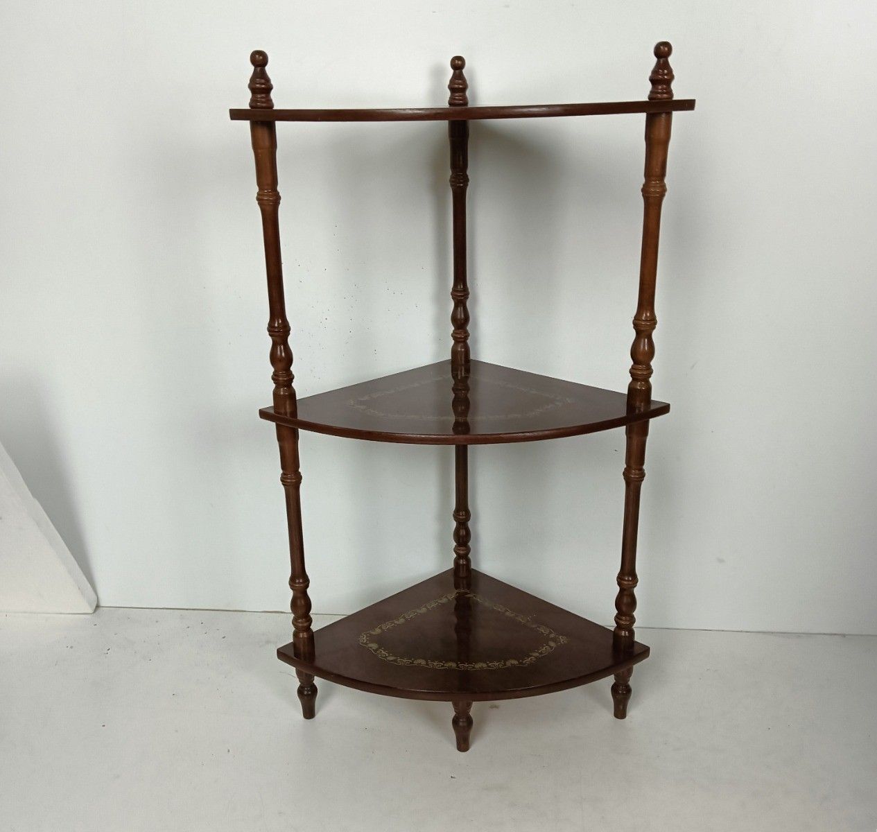 Pedestal Display Side Table Plant Stand Italian Lackered Wood Vintage Display Et photo furniture