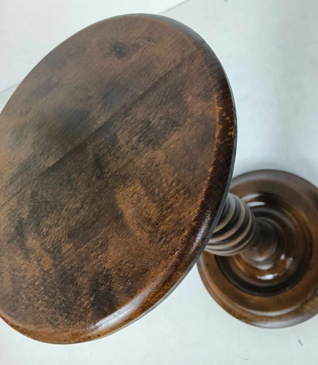 Wooden Twisted Stem Side Wine Display Table Pedestal Plant Bonsai  Stand  Flower photo vinterior