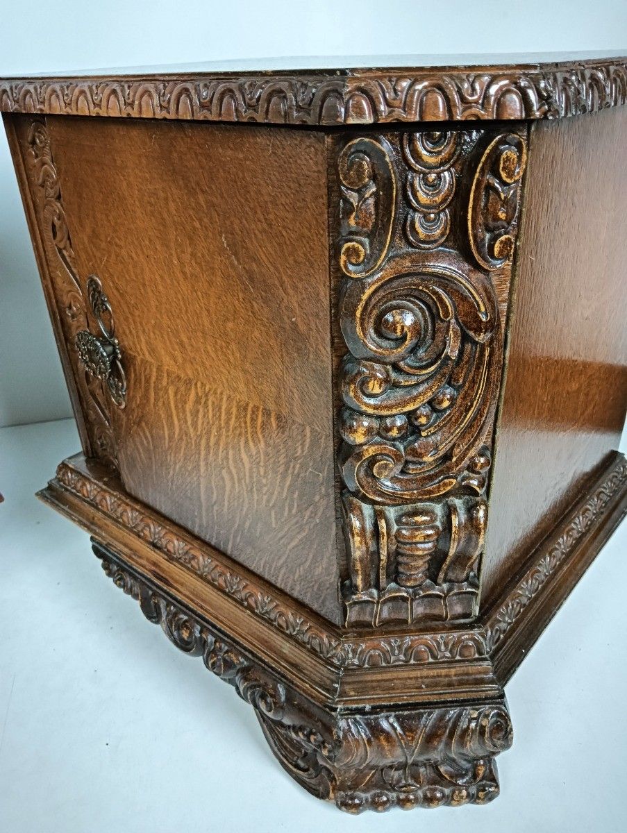Antique Art Deco Nightstands End Tables Dressers 20s 30s Vanity Cabinets  Wood P photo vintage
