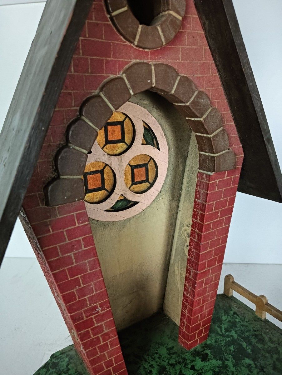 Folk Art Vintage Hand Made Chapel Niche For Statue 1951 photo Art