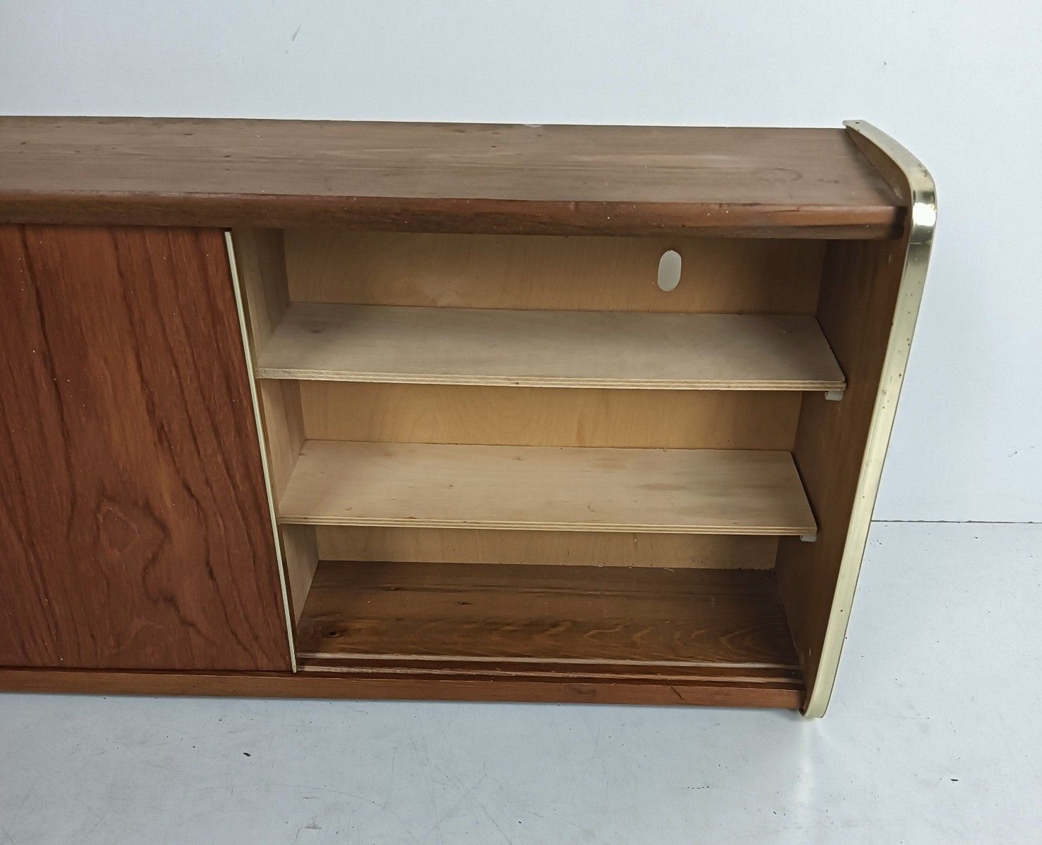 Vintage Mid Century Scandinavian Style Teak Wood Messing Medicine Apothecary Cab photo buy
