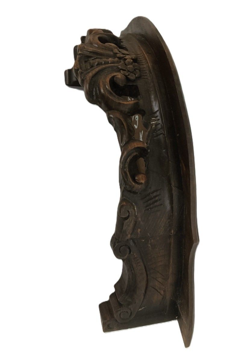 Antique Ornate Hand Carved Wood Wooden Wall Hanging Console Shelf Ornate photo Furniture