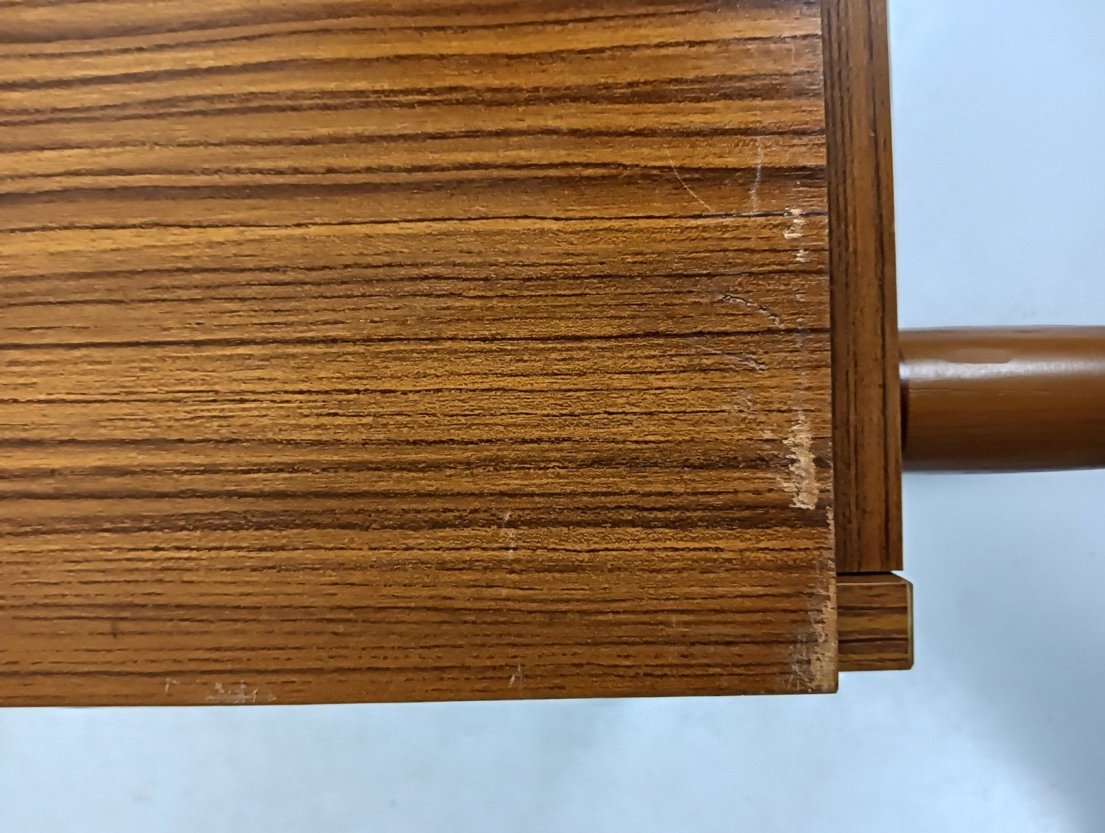 photo for sale Vintage Teak Wood Nightstand End Table Bedroom Cabinet Denmark Scandinavian
