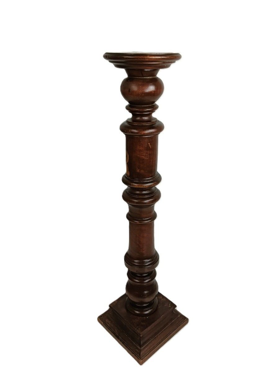 photo furniture Art Nouveau Church Altar Pedestal Plant Stand Wooden Pulpit Lectern Antique Pill