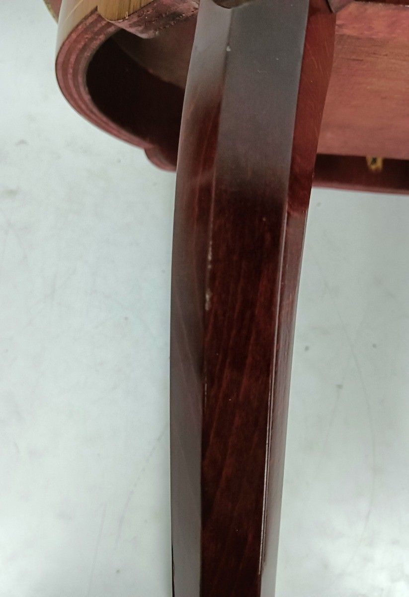 photo buy Vintage Italian Inlay Marquetry Wood Hallway Table Marble Top Brass Trims