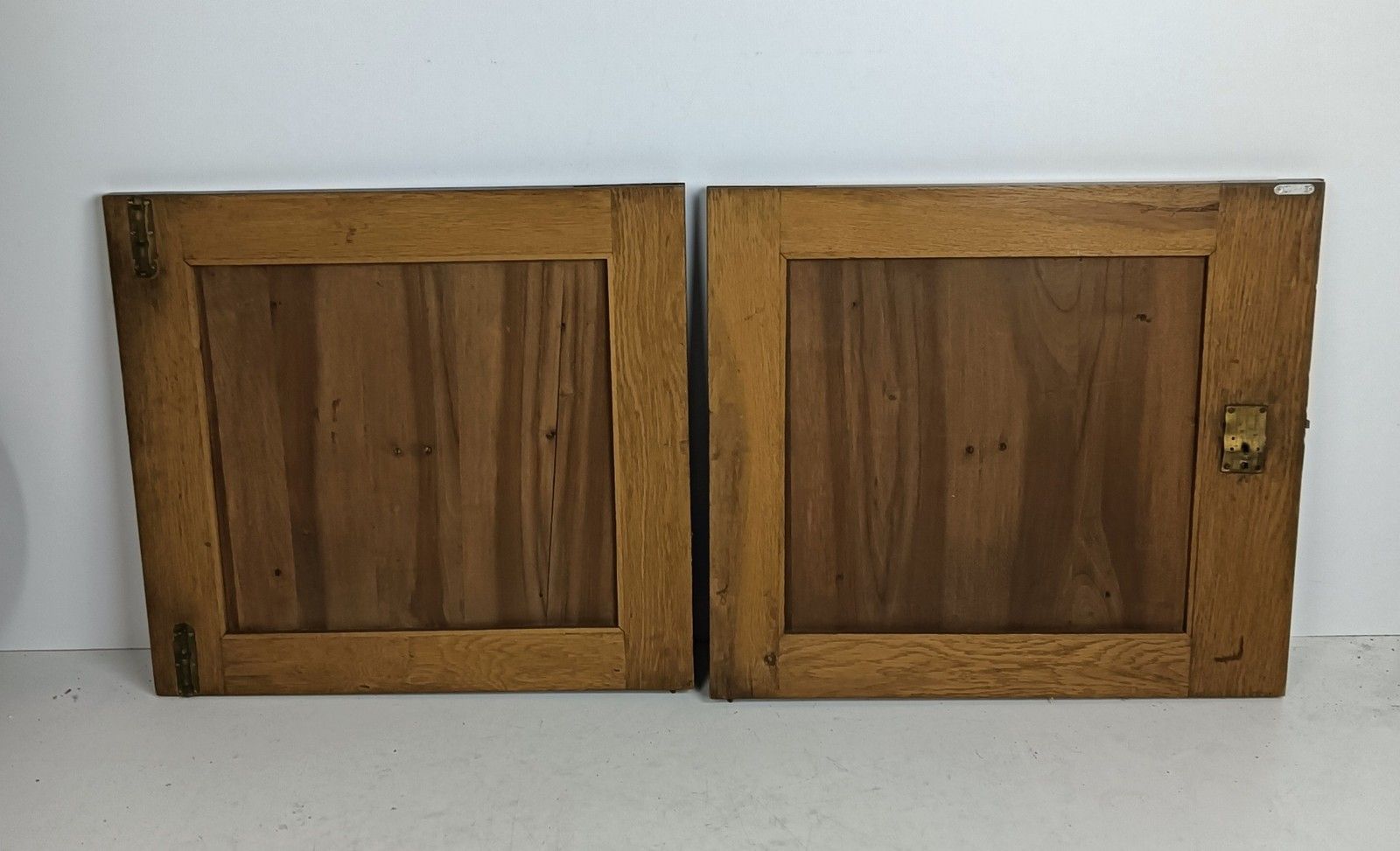 Antique Door Panels Couple  Hand Carved Wood Flower Rosette Architectural Salvag photo vinterior