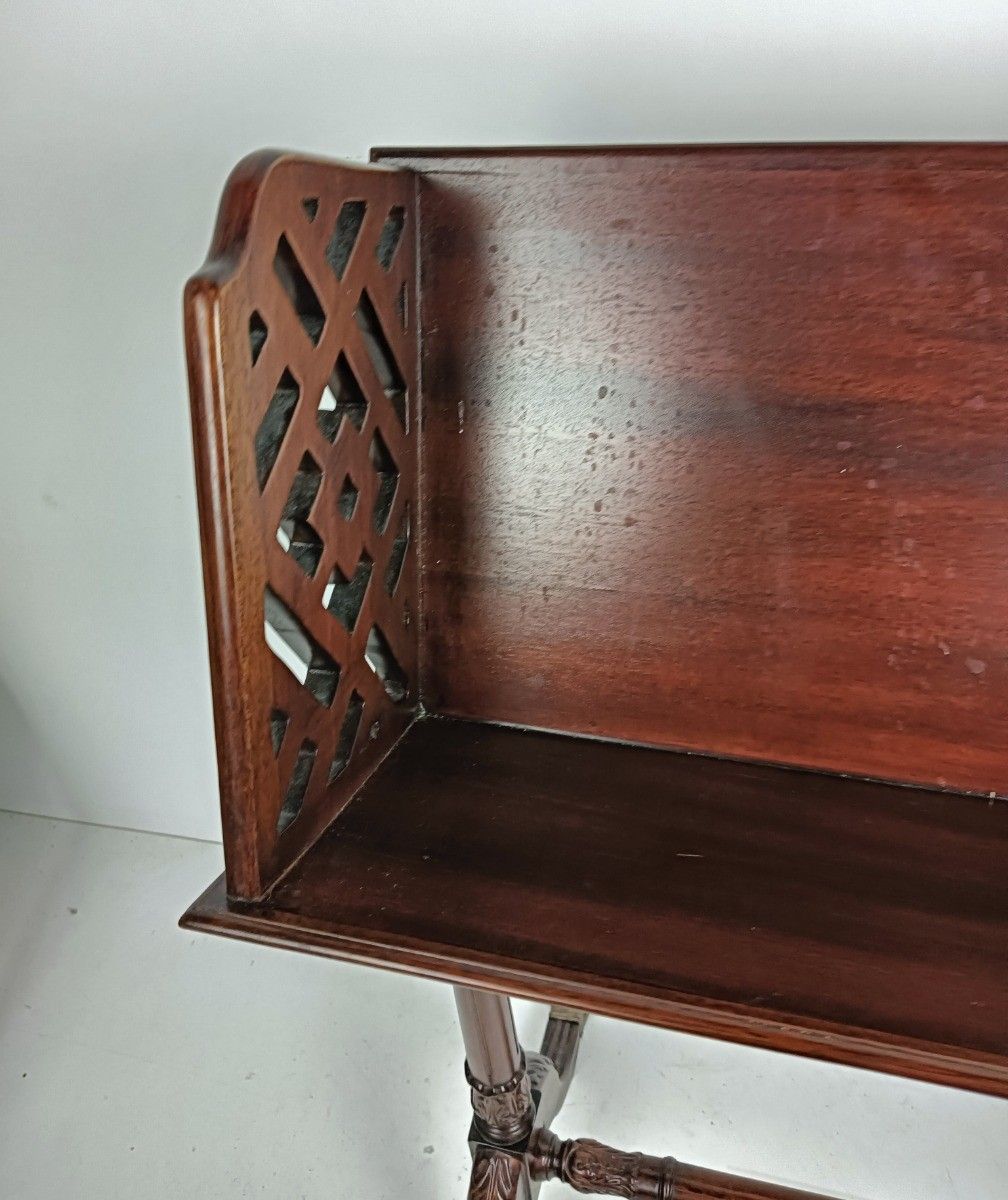 Vintage Book Shelve Stand Storage Sewing Box Side  Wood Indonesia photo buy