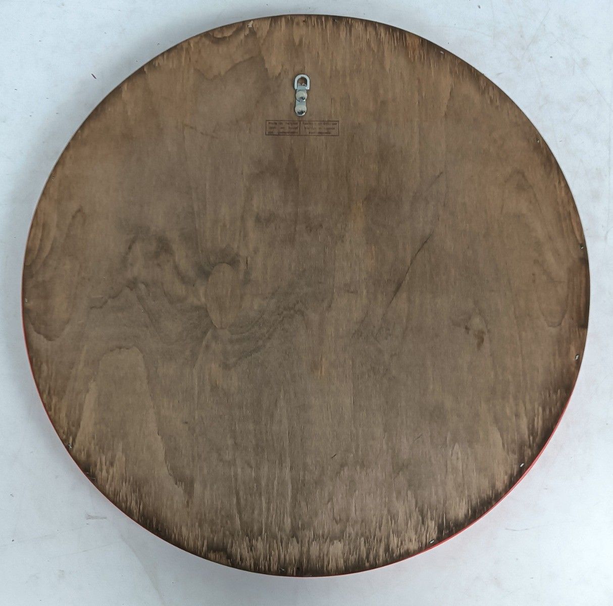 Round Vintage Mirror Wood Belgium Deknudt Collector Large Wall Hanging photo Home Decor