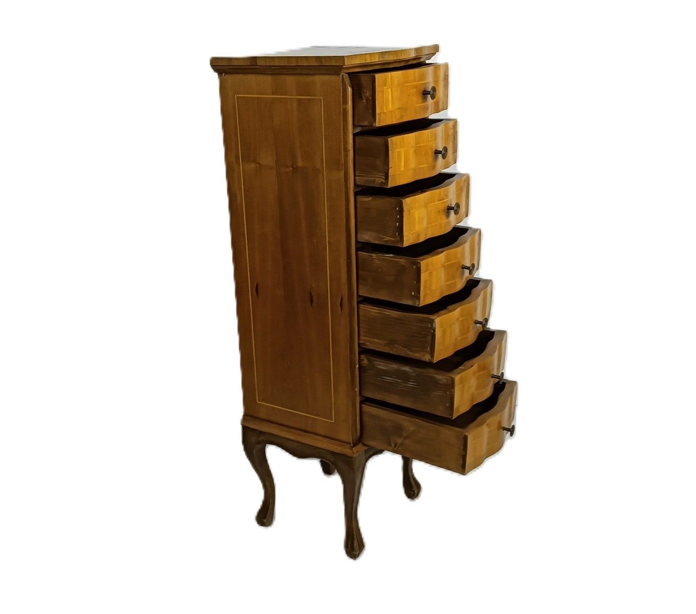 Vintage Chest Of Drawers Archive  Cabinet Hallway End Table Nightstand Wood Loui photo furniture