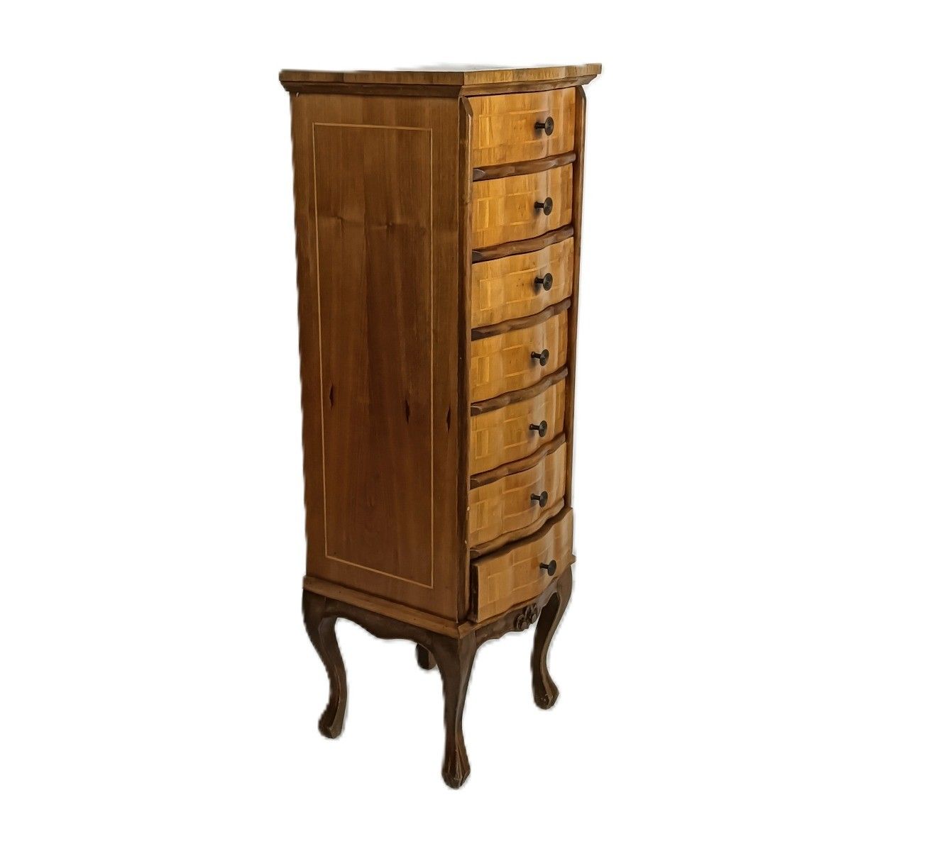 Vintage Chest Of Drawers Archive  Cabinet Hallway End Table Nightstand Wood Loui photo Furniture