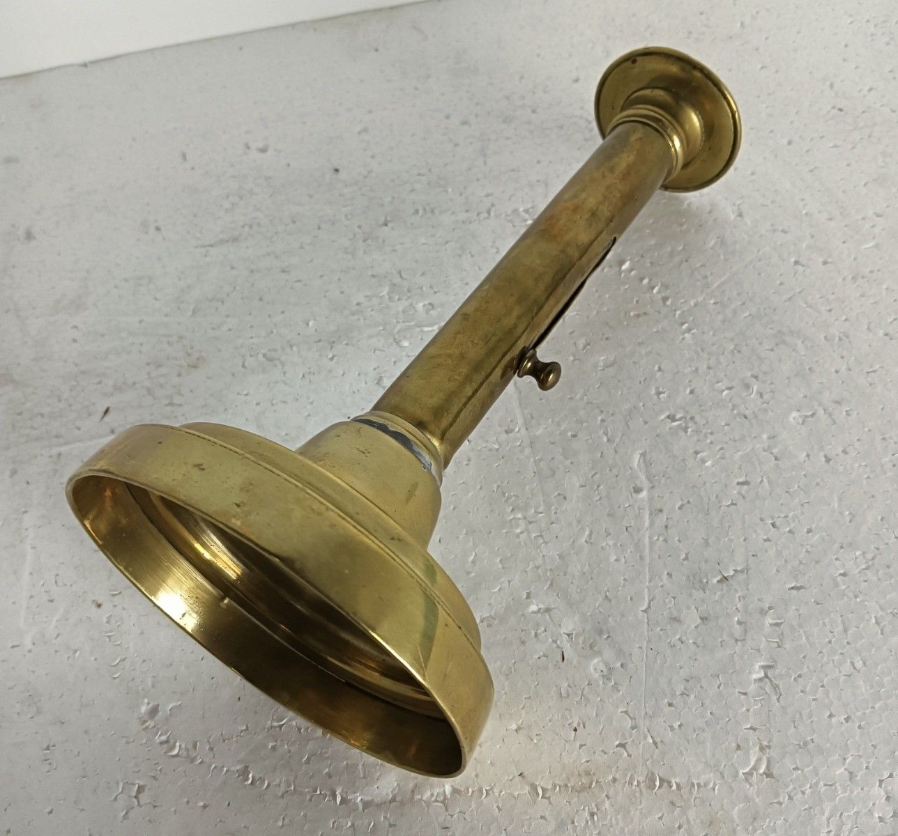 Antique 19th Century Georgian Candle Stick Holder French Mechanical Slide French photo 162.0