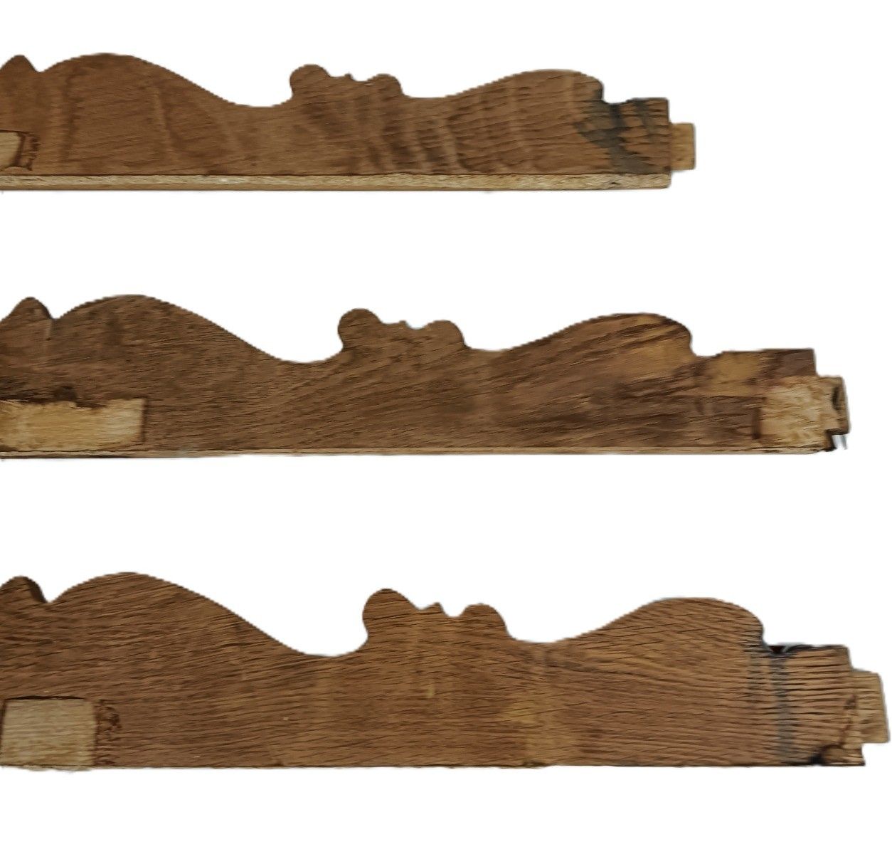 Set Of 3 Antique Carved Wooden Pediments Over Door Trims Reclaimed Architectural photo vinterior