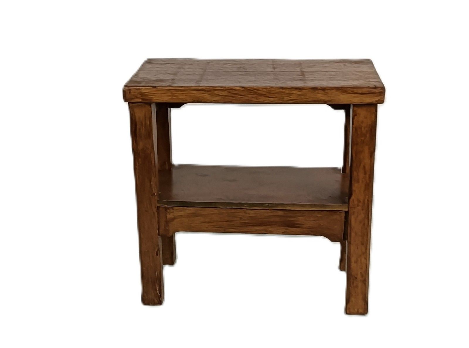 Antique Two Tier Side Table Carved Wood Occasional Coffee Plant Stand Funky photo Furniture