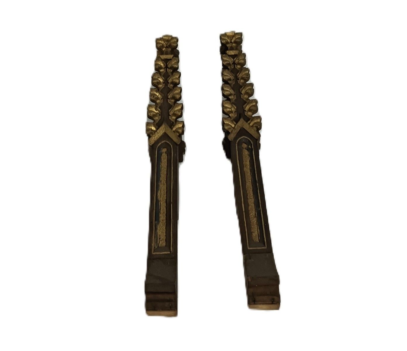 Neo Gothic 2  Reclaimed Carved Wood  Spindles Balusters Trim Posts Pillar Recla photo vinterior