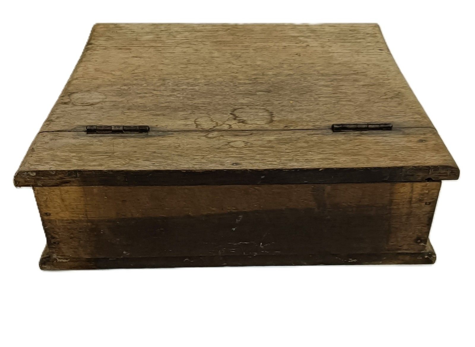 Small Antique  Wood Table Desk Document Box Writing Slope Clercks Desk photo furniture