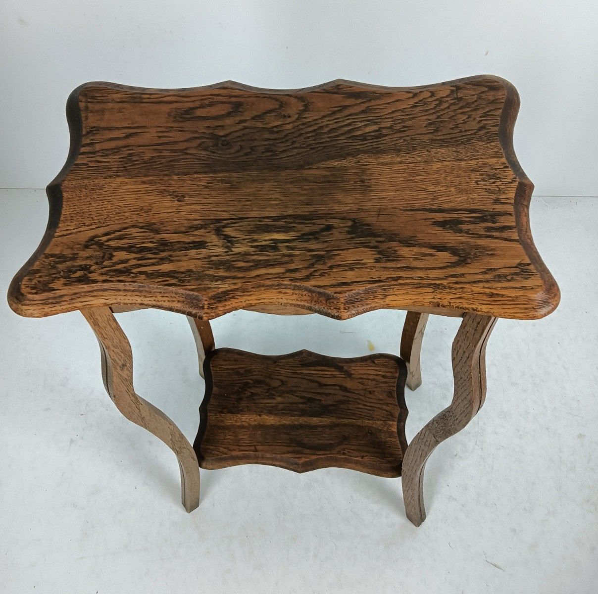 Art Nouveau Side Coffee Table Pedestal Two Tier Plant Stand Bonsai Stand Antiq photo 269.0