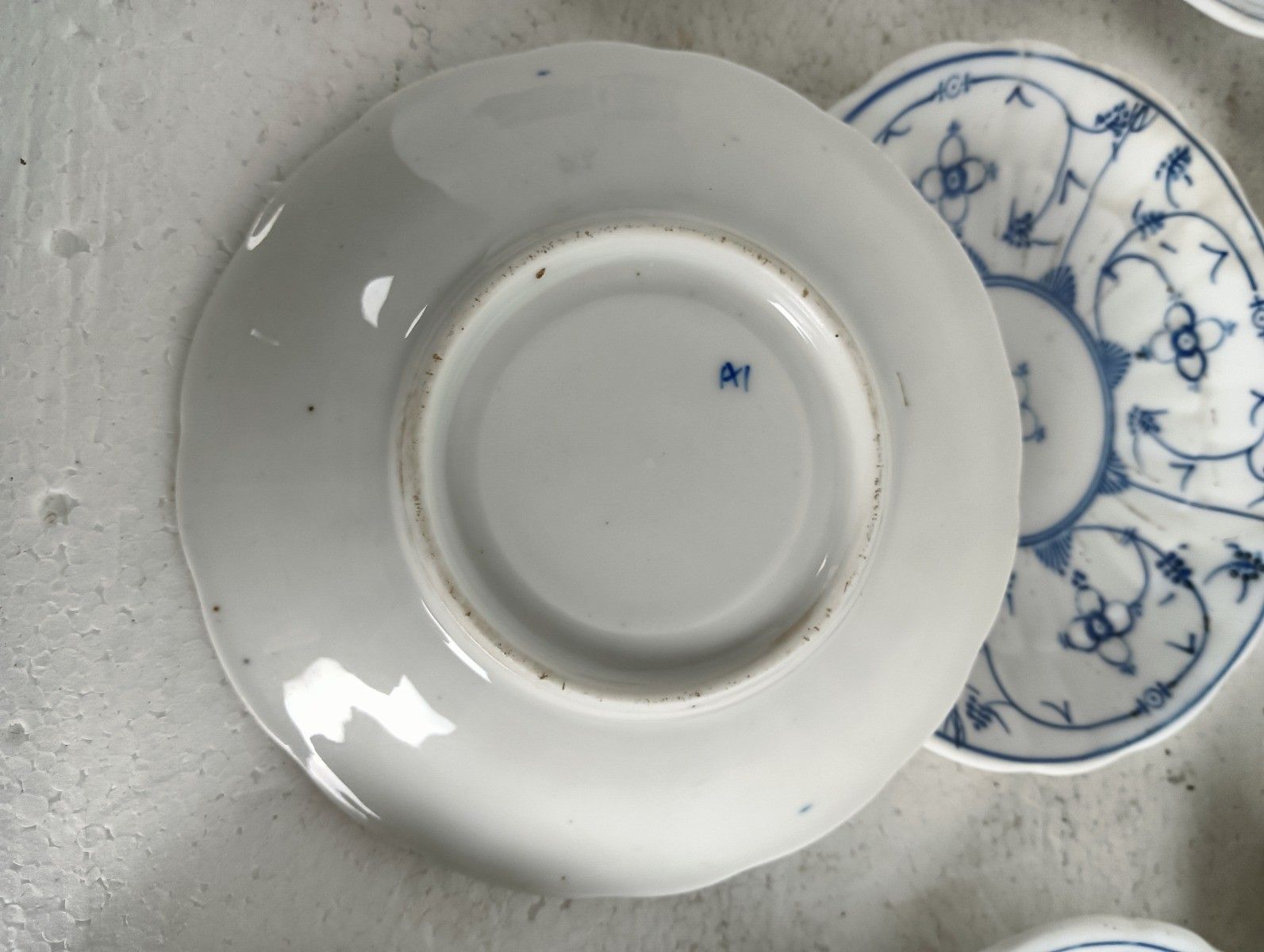 Set Of 8  Cups And Saucers Antique Marked Boch Copenhague, Kopenhagen 16 Pieces photo buy