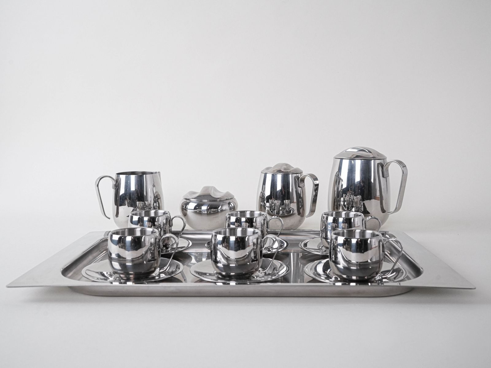 Coffee And Tea Set, Italian Design, 1980s, Made In Italy photo buy