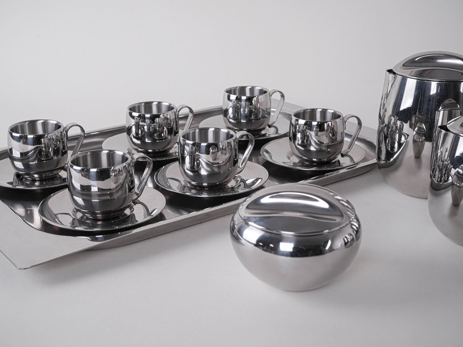 photo for sale Coffee And Tea Set, Italian Design, 1980s, Made In Italy