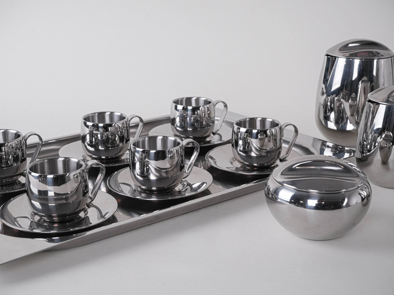 549.0 Coffee And Tea Set, Italian Design, 1980s, Made In Italy photo