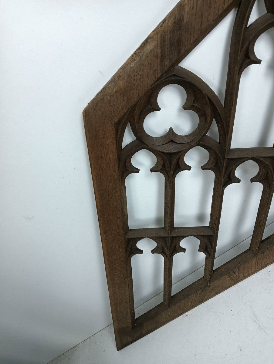 Neo Gothic Church Panel Pediment Antique 19th Century Wow Reclaimed Architectura photo for sale