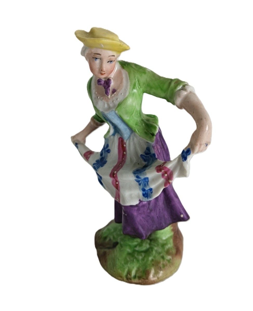 Small Porcelain Figurine Colombine Comedy Johann Joachim Kaendler For Meissen An photo Home Decor