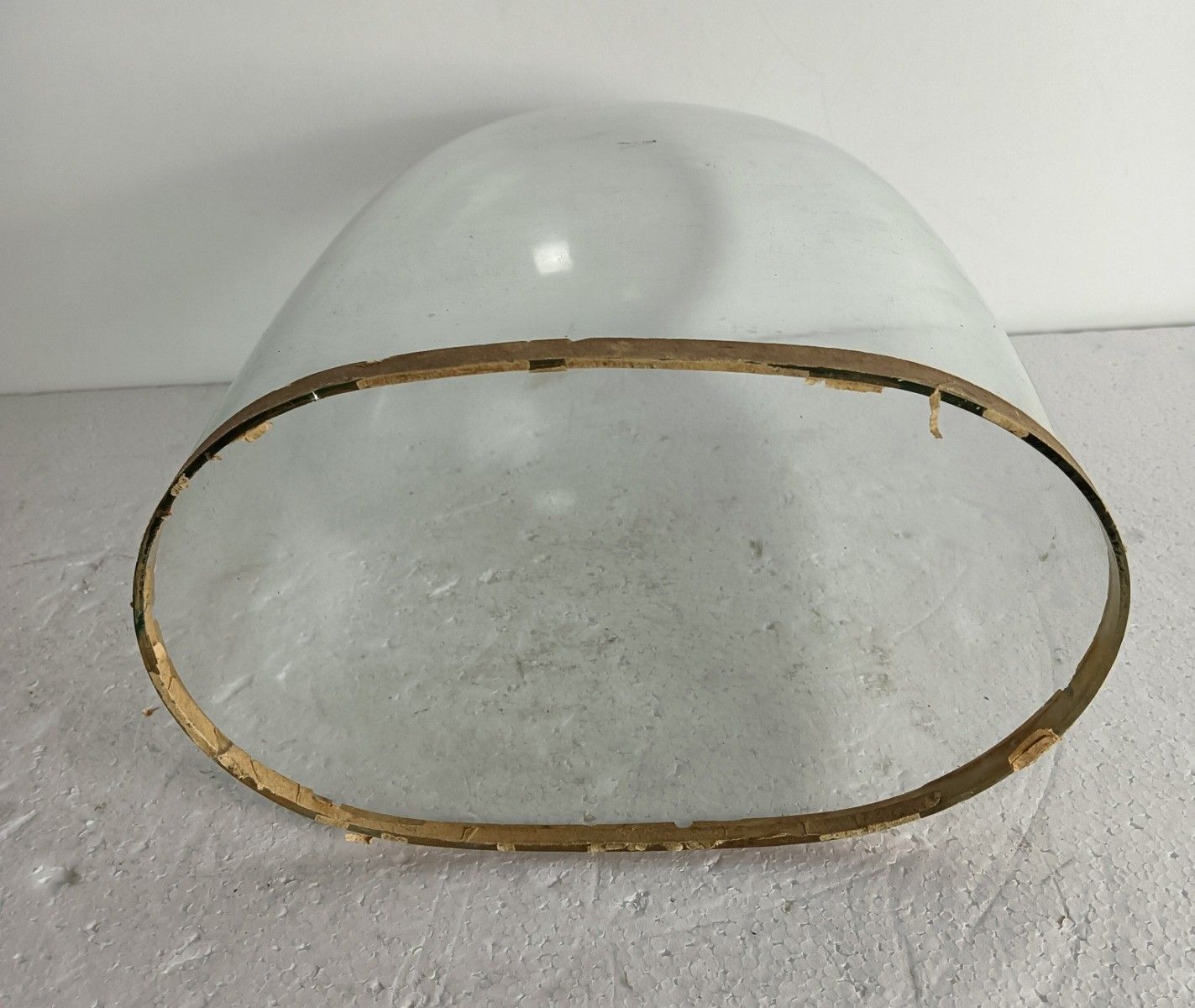 Antique Victorian Oval Hand Blown Glass Globe Dome Doll Clock 12.99" H 9.05"W 5. photo for sale
