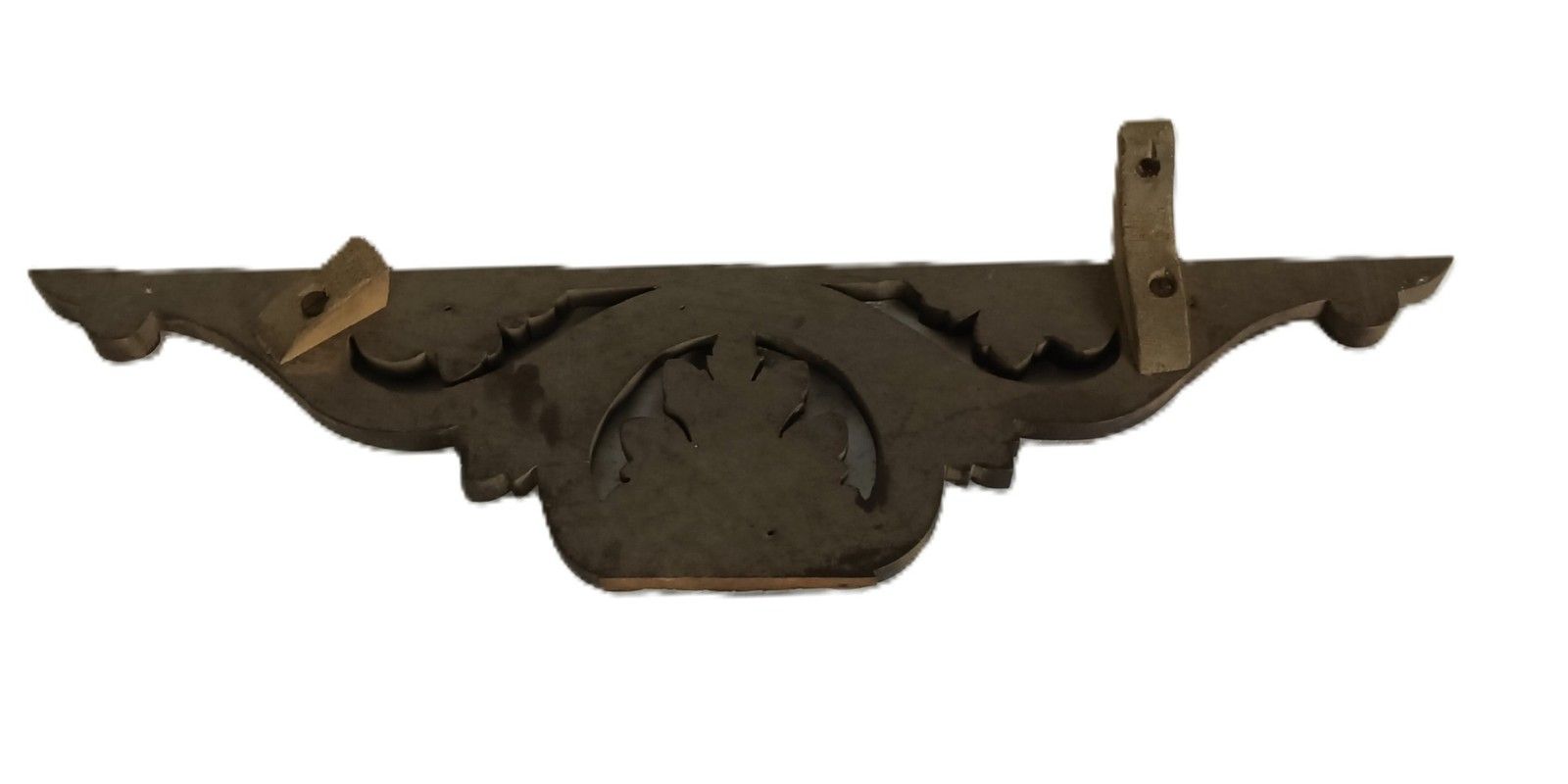 Antique Ornate Pediment Carved Wood Over Door Trim Architectural Reclaimed photo 162.0