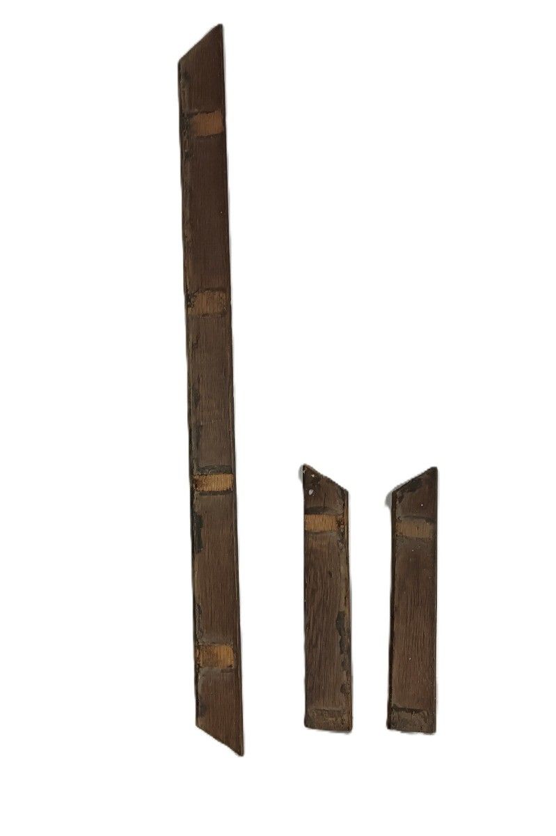 Set Of 3 Trims Corbels Pediments Carved  Wood Reclaimed Antique Salvaged Archite photo Home Decor