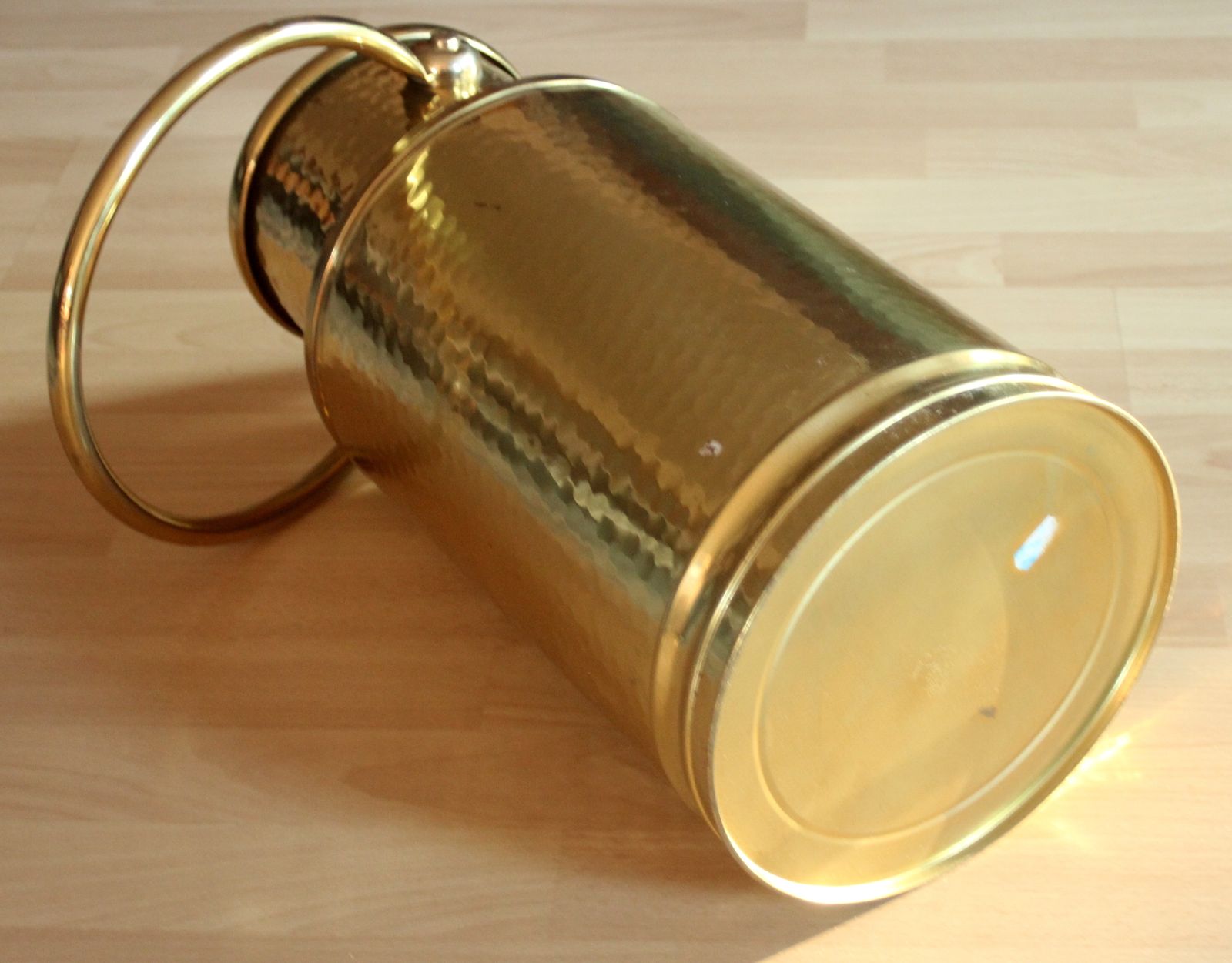 Brass Umbrella Stand In The Shape Of A Milk Can   Vintage From The 70s photo buy