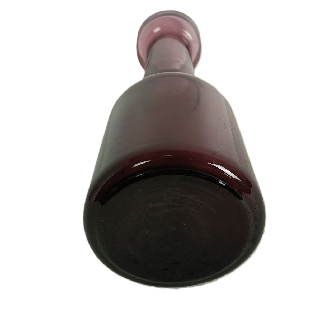 Vintage Ccc Opaline Glass Purple Vase Italy photo for sale