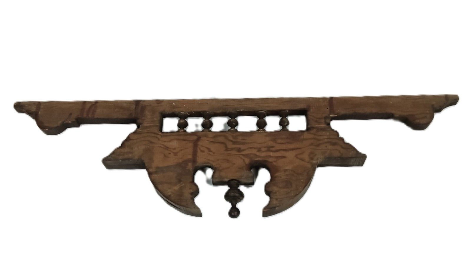 Antique Pediment Over Door Carved Wood Architectural Reclaimed Salvaged  Spindle photo Home Decor