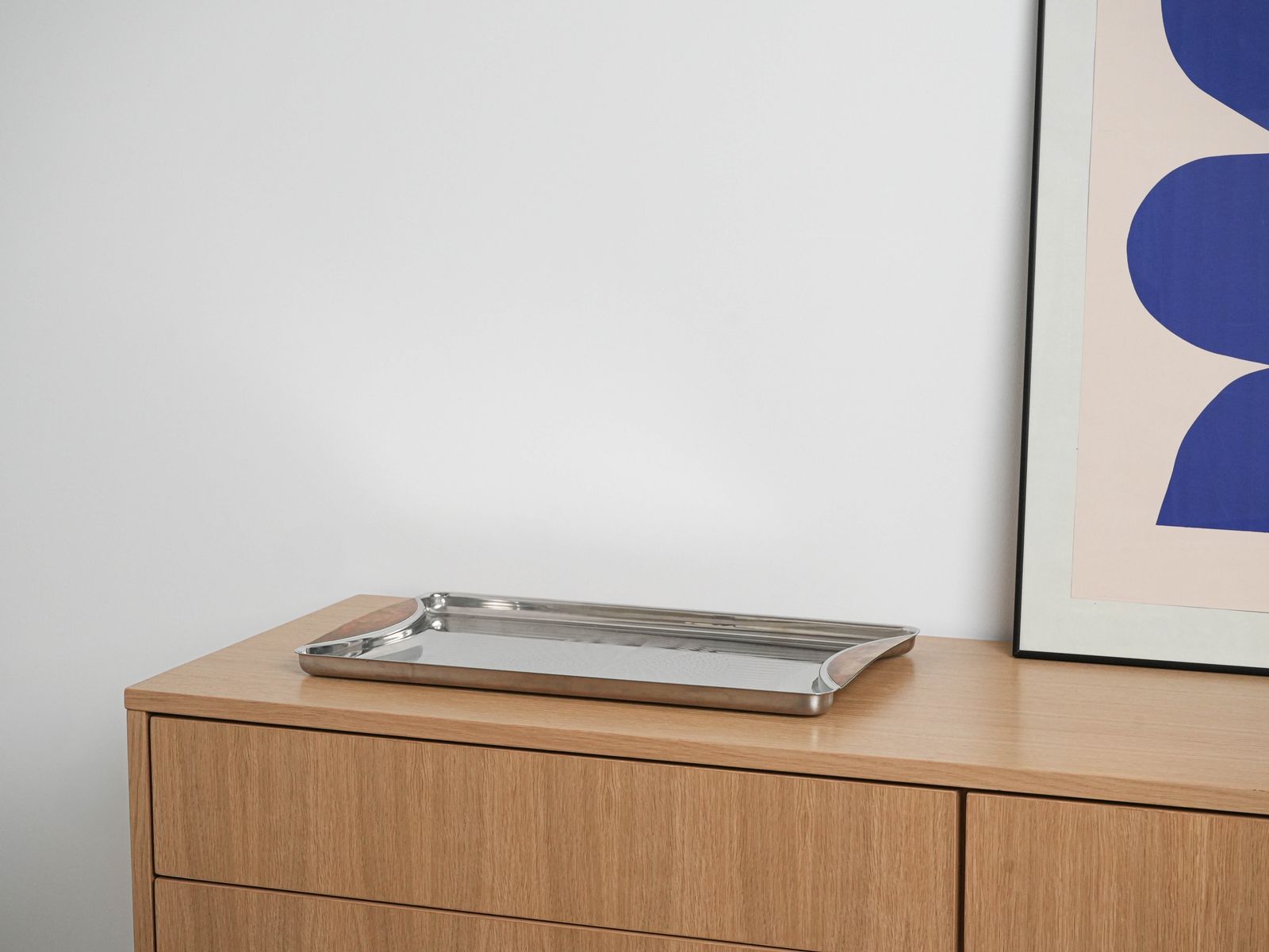 Stainless Steel Tray, German Design, 1970s, Manufactured By Gottinghen photo buy
