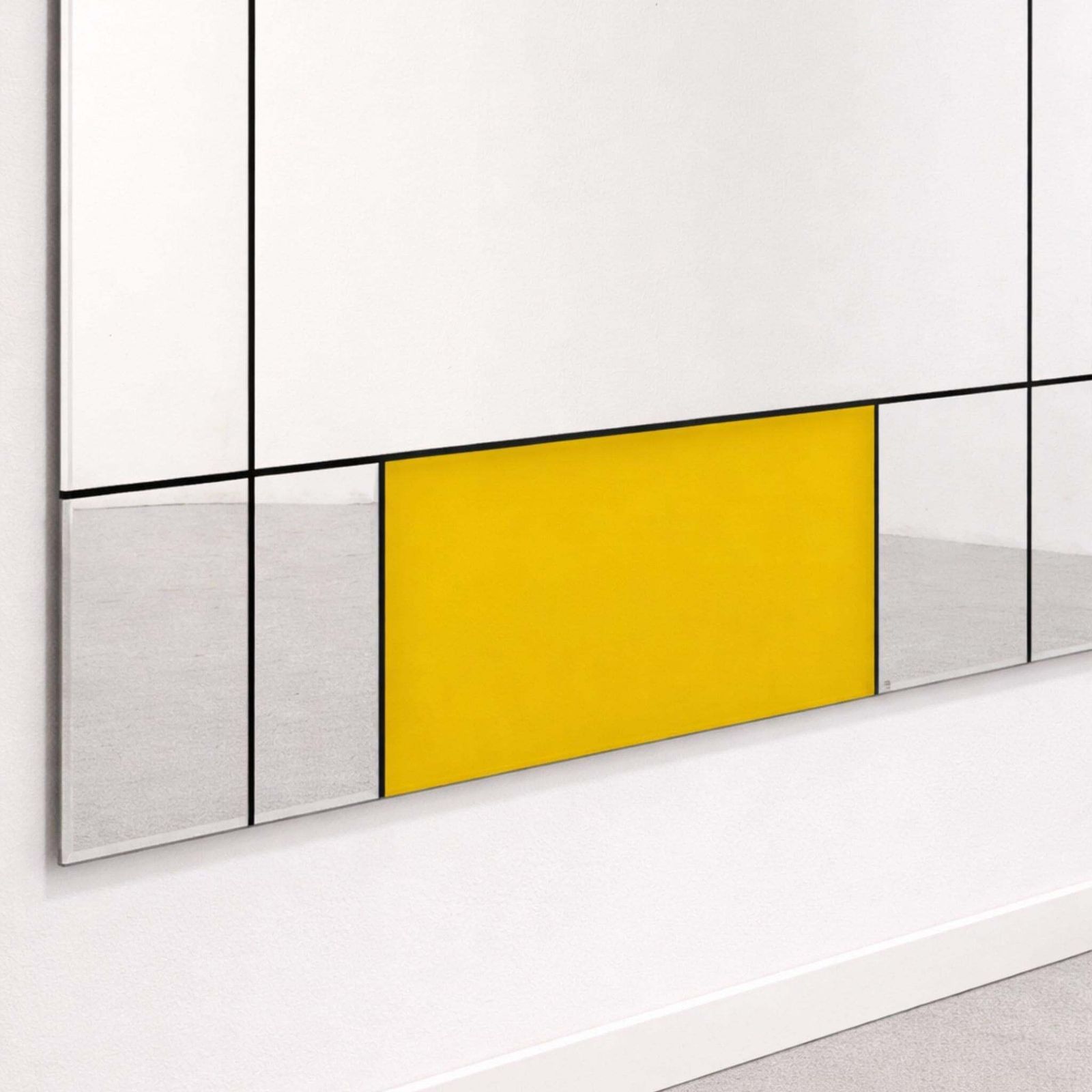 Post Modern Geometric Italian Wall Mirror Piet Mondrian For Rimadesio photo 1736.0