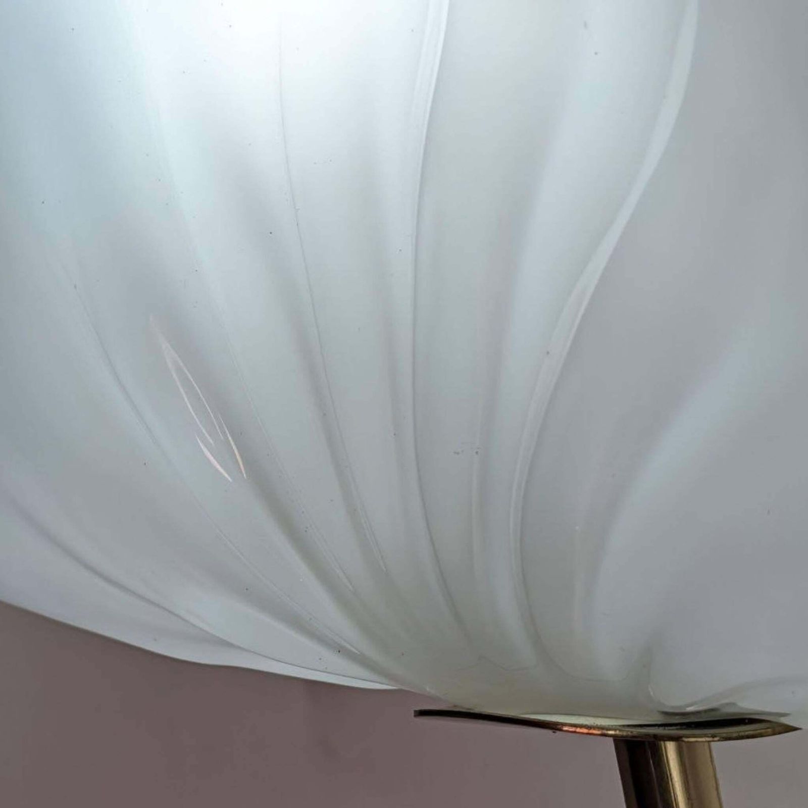 Pair Of Leaf Murano Glass And Brass Wall Lights By Paf Studio, Italy, 1970s photo 2514.0