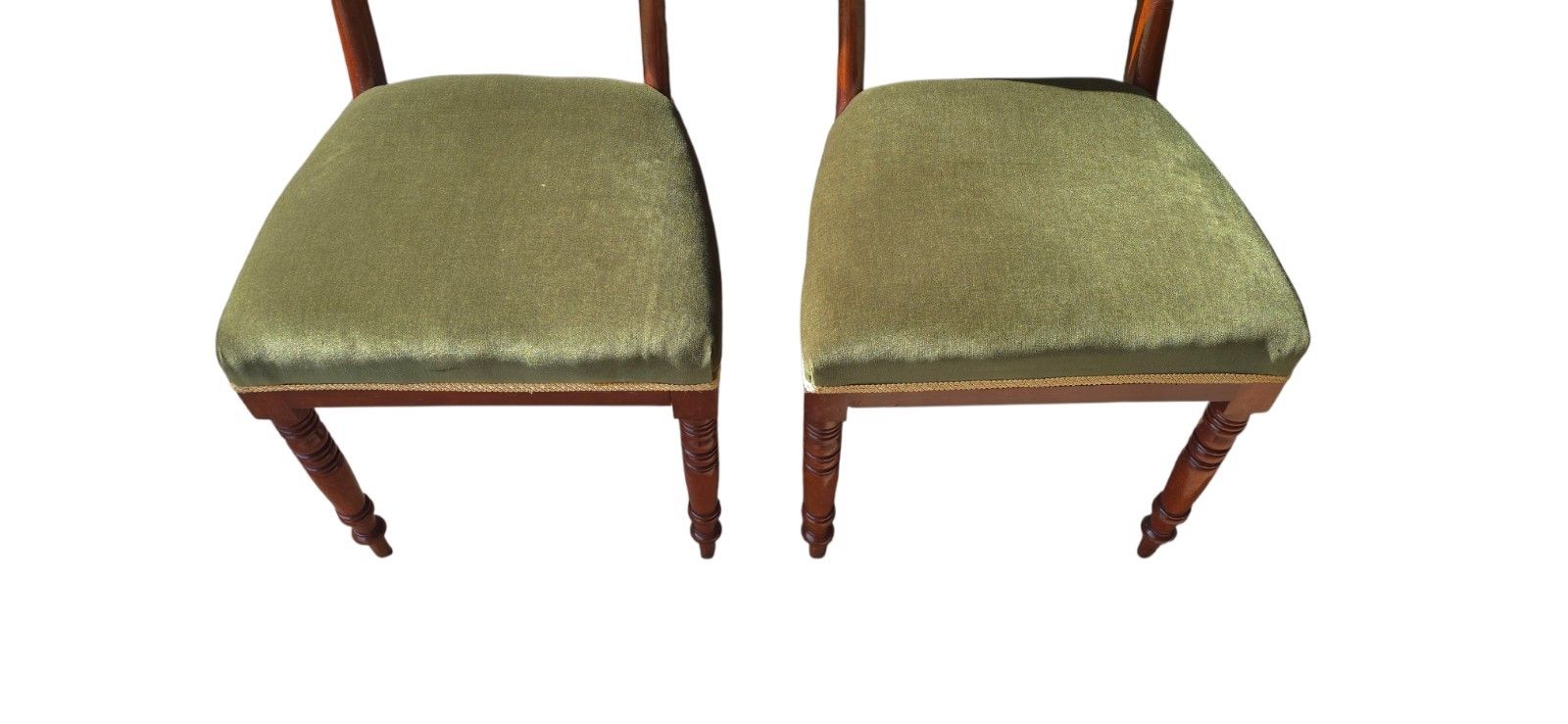 Set Of 4 Antique Regency Mahogany Bar Back Dining Chairs C.1835 photo for sale