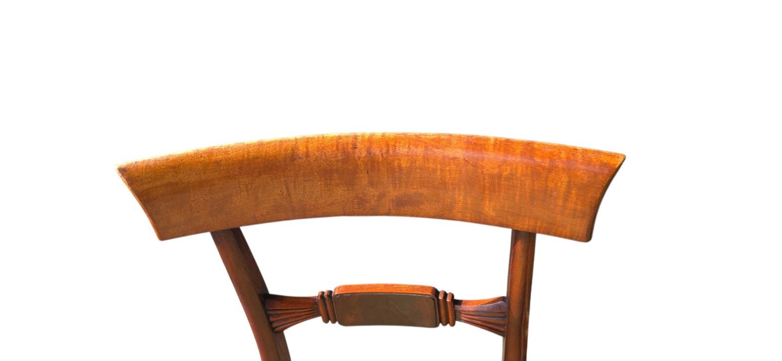 Set Of 4 Antique Regency Mahogany Bar Back Dining Chairs C.1835 photo vintage