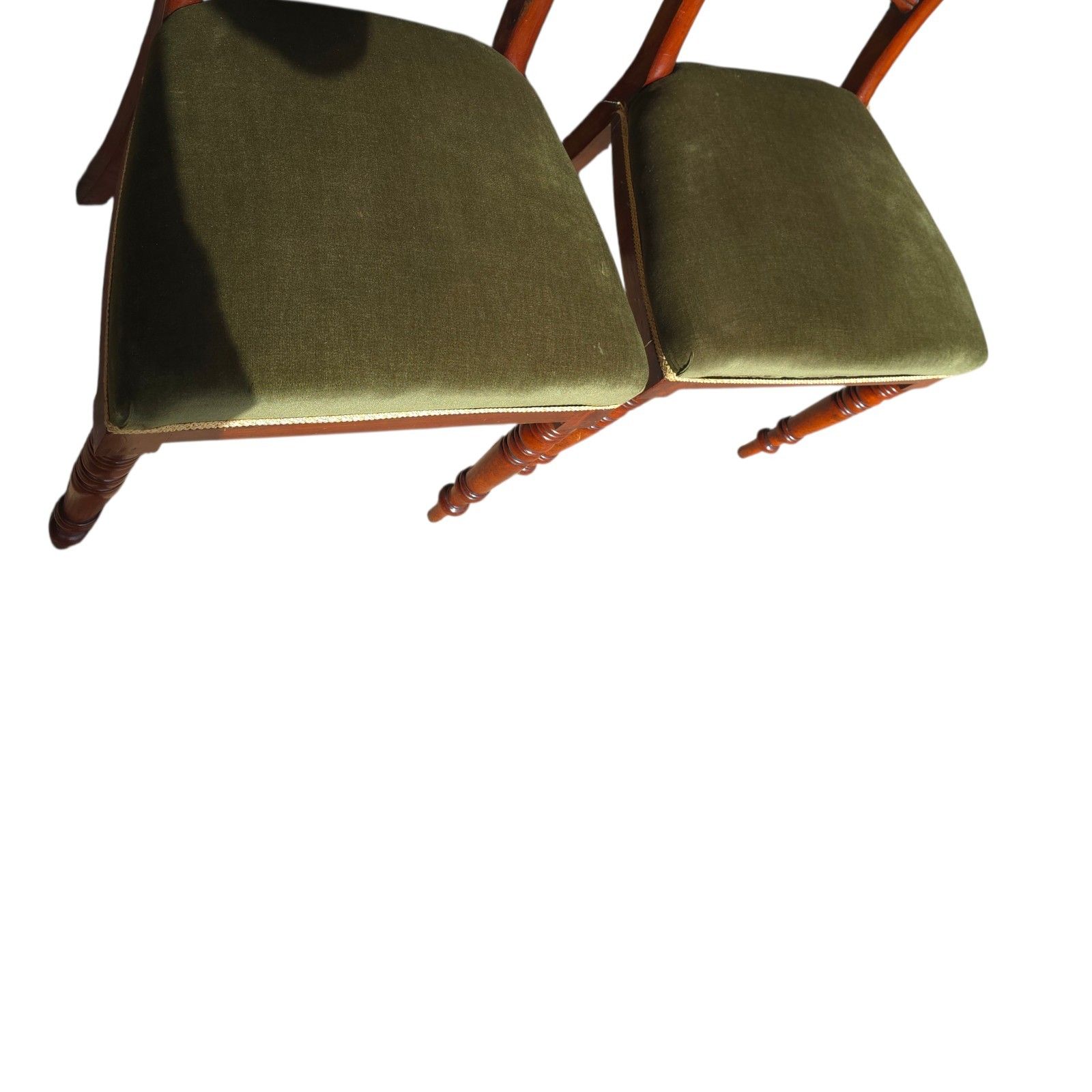 photo for sale Set Of 4 Antique Regency Mahogany Bar Back Dining Chairs C.1835