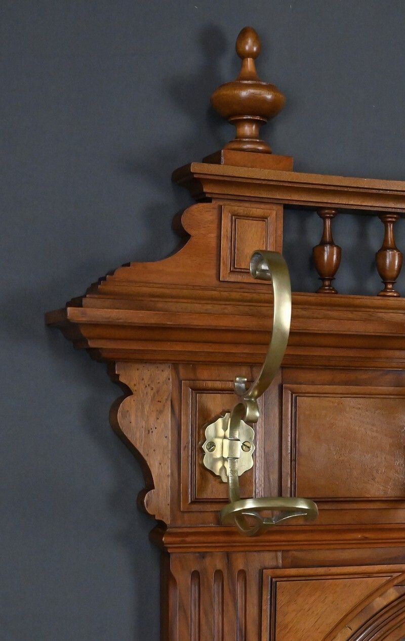 Oak Coat Rack/Cloakroom – 1900 photo vinterior